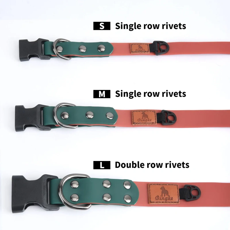 CP535--waterproof pet dog collar, summer dabble collar for dogs, easy cleaning collar used of soft pvc material.