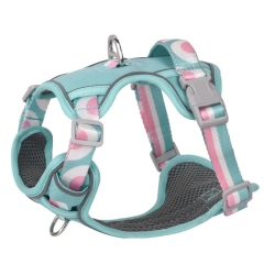 New Adjustable Reflective Walking Dog Pet Strap Medium and Large Printed Dog Explosion-Proof Vest Supplies Accessories