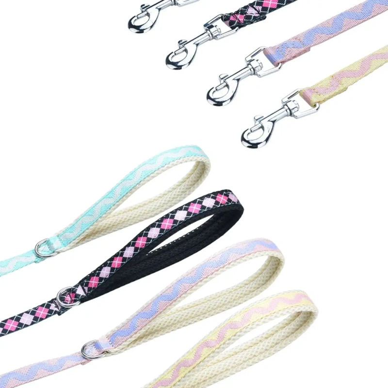 HP357--Printed ribbon Pet Dog Harness.
