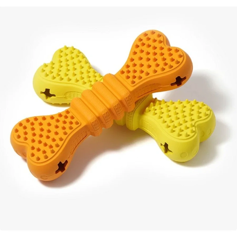 Interactive Dog Toy Pets Dog Snack Dispenser Interactive Dog Toy Dog Treat Dispensing Yummy Bone Feeder Toy Dog Chew Toy
