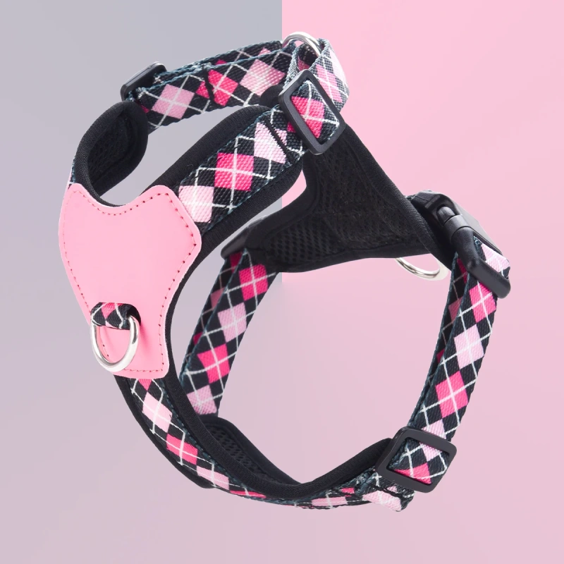 HP357--Printed ribbon Pet Dog Harness.