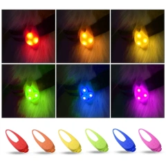 Pet Led Silicone Rubber Pendant Night Safety Flashing Glow Light Blinking Led Collar Luminous Pendant For Pet Dog Puppy Necklace