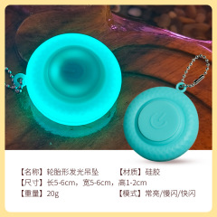 Wholesale LED Silicone Pet Light USB Rechargeable and Waterproof Dog Night Light for Running Walking Camping