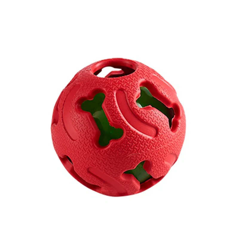 Dog Squeaky Toys Balls Strong Rubber Durable Bouncy Chew Ball Bite Resistant Puppy Training Sound Toy Pet Supplies