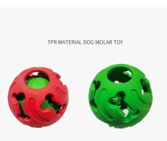 Dog Squeaky Toys Balls Strong Rubber Durable Bouncy Chew Ball Bite Resistant Puppy Training Sound Toy Pet Supplies