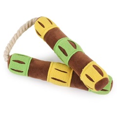Engaging Interactive Small Nunchaku Squeak Toy for Puppies