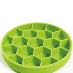 Silicone Slow Feeder Dog Bowls Prevents Gulping And Vomiting Dog Feeder With Hexagonal Honeycomb Dog Food Bowls Dog Plates For