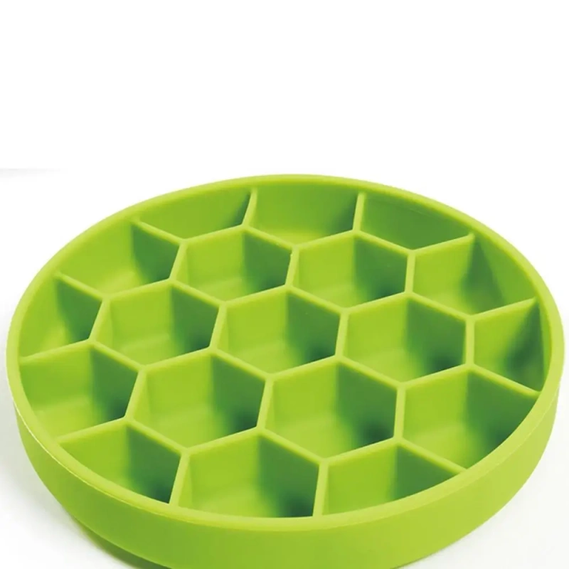 Silicone Slow Feeder Dog Bowls Prevents Gulping And Vomiting Dog Feeder With Hexagonal Honeycomb Dog Food Bowls Dog Plates For