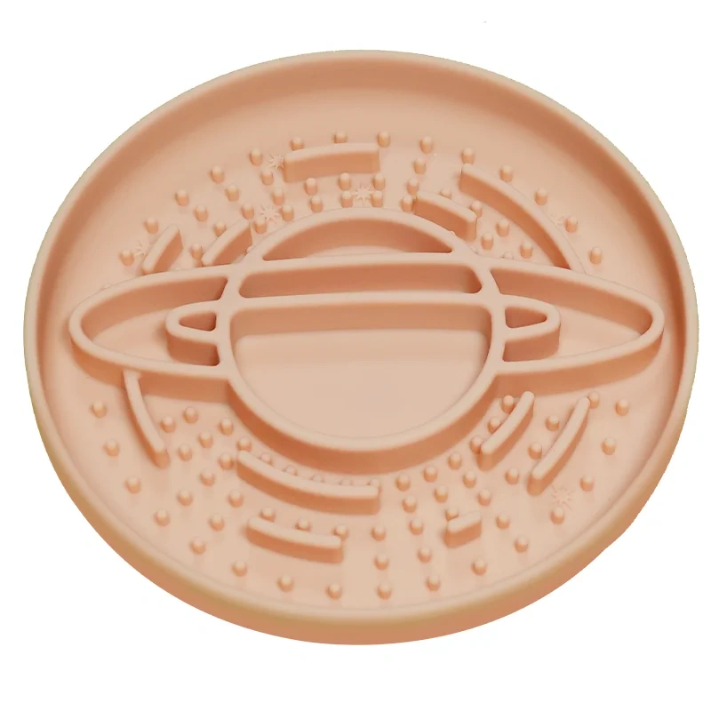 Customized Eco-Friendly Silicone Slow Feed Bowl Licking Pad  Grippy Suction Pet Feeding Solution Pet Washable Feeding Mat