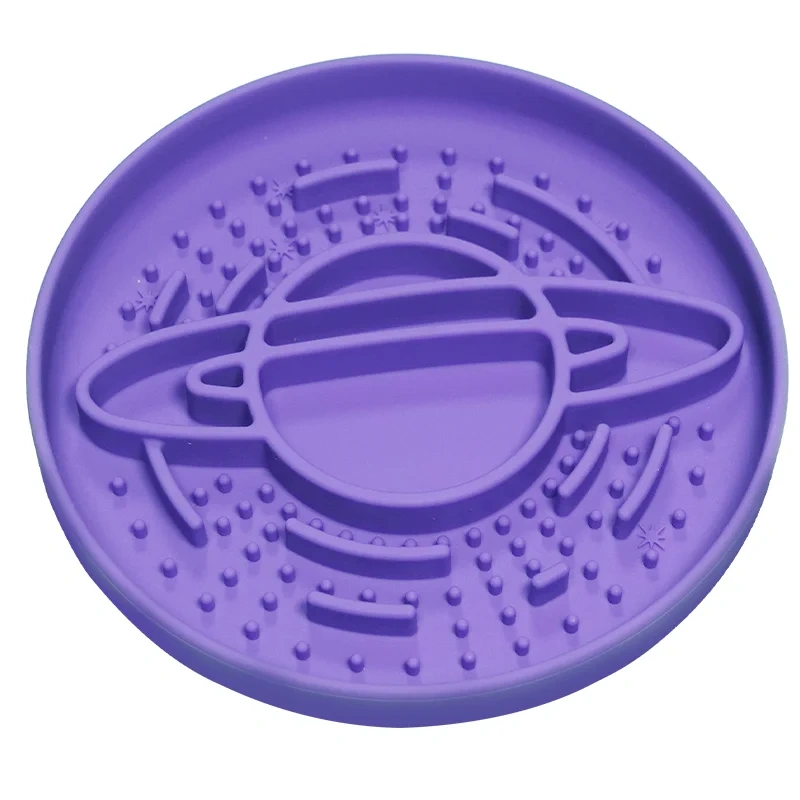 Customized Eco-Friendly Silicone Slow Feed Bowl Licking Pad  Grippy Suction Pet Feeding Solution Pet Washable Feeding Mat