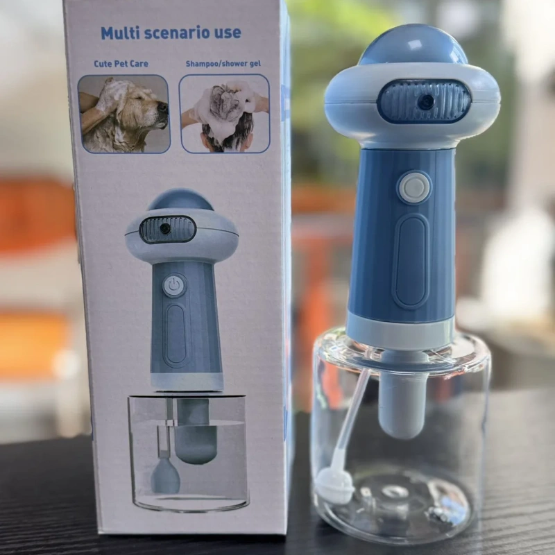Automatic Dog Soap Dispenser Wireless Mute USB Dog Grooming Frother Cat Deeper Cleaning Bath Shampoo Foam Sprayer Pet Supplies