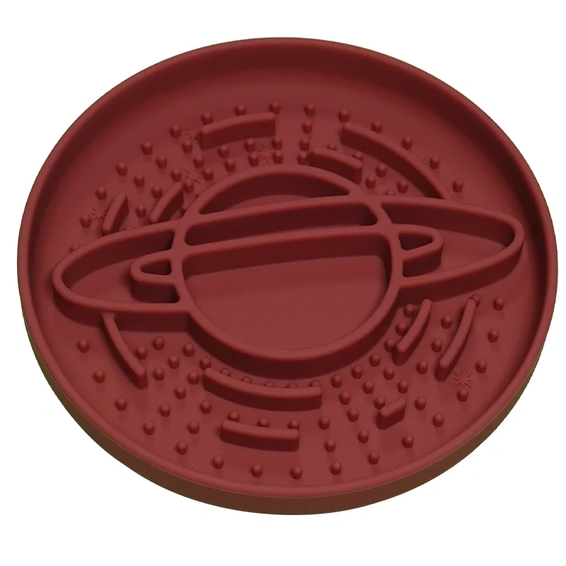Customized Eco-Friendly Silicone Slow Feed Bowl Licking Pad  Grippy Suction Pet Feeding Solution Pet Washable Feeding Mat