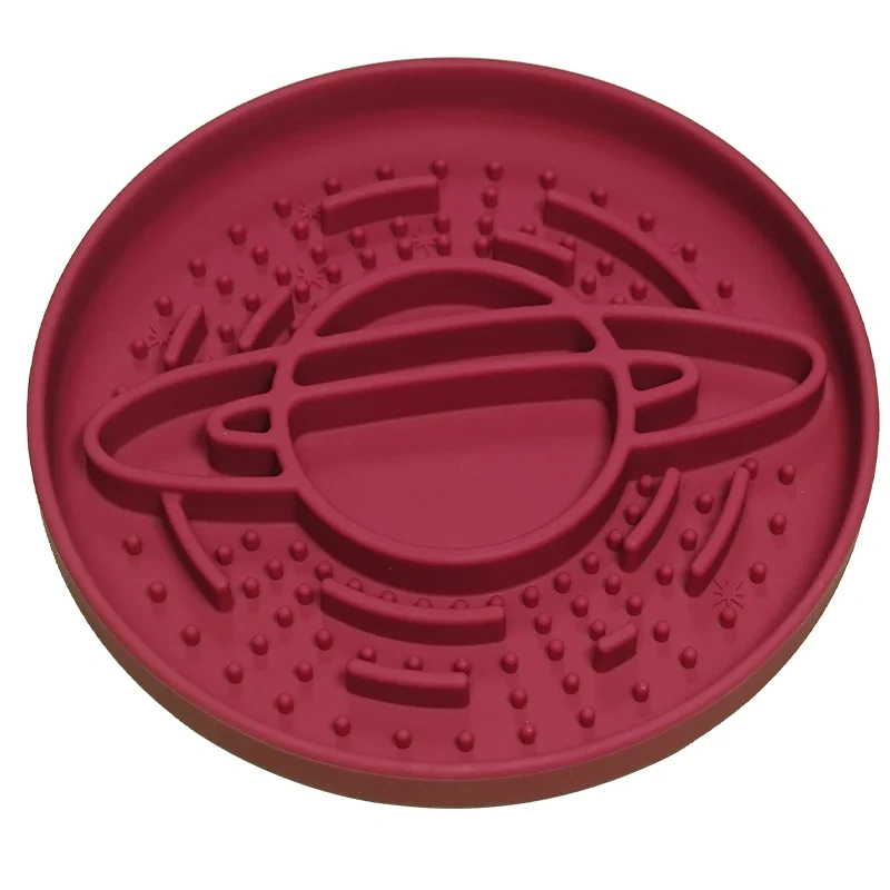 Customized Eco-Friendly Silicone Slow Feed Bowl Licking Pad  Grippy Suction Pet Feeding Solution Pet Washable Feeding Mat
