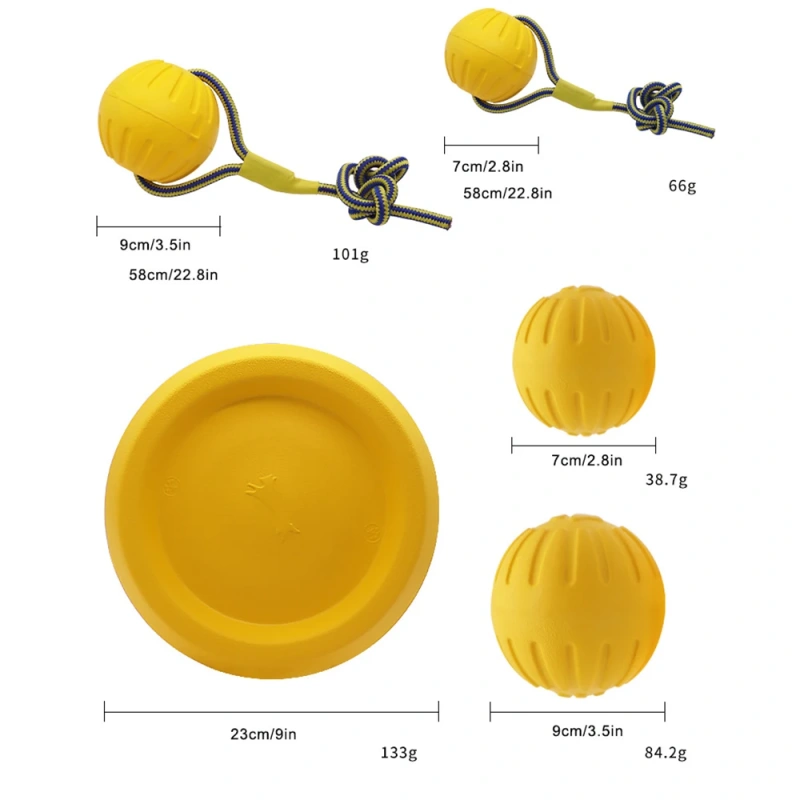 Dog Ring Frisbeed Toys Pet Flying Disk Training Ring Puller Anti-Bite Floating Interactive Supplies Dog Aggressive Chewing Toys