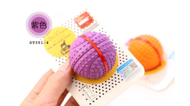 Pet dog sound rubber elastic ball