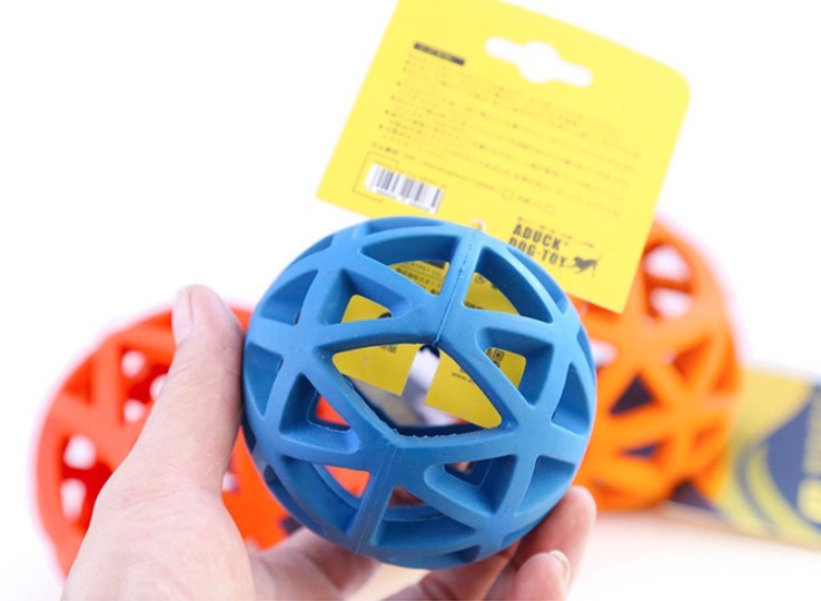 Dog Rubber Food Leak Ball Toy Bouncy Ball