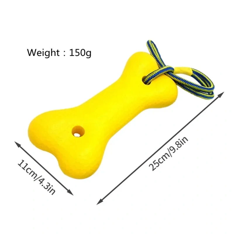 EVA Dog Chew Ball Pet Dog Training Ball Puppy Bite Resistant Ball with Rope Pet Flying Disk Training Ring Puller Puppy Dog Toys