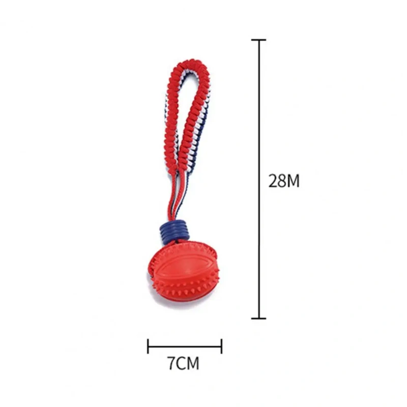 Dog Chew Ball Toy for Aggressive Chewers Embossed Texture Interactive Fetch Bouncy Ball Toy for Large Medium Small Dogs