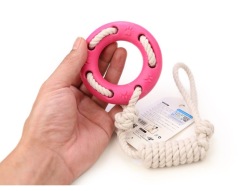Teething TPR Cotton Circle Rope Toy