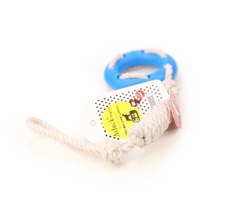 Teething TPR Cotton Circle Rope Toy