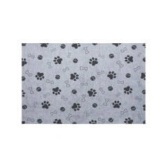 Household Dog Kennel Sleeping Pad Universal Wear Resistant Dog Pad, Thickened And Warm Pet Pad, Dog Paws Printed Dog Bed Pad