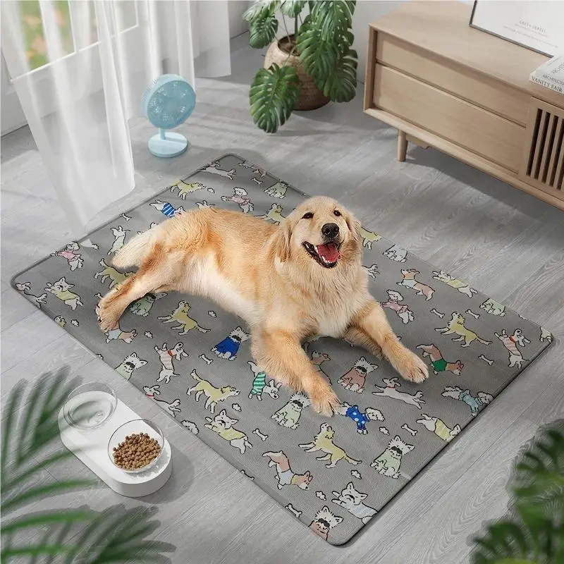 Cooling Pad For Dog Thicken Cooling Mat Waterproof Bed For Kennel Crate Indoor Outdoor Support Puppies Senior Dogs Cold Weather