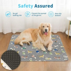 Cooling Pad For Dog Thicken Cooling Mat Waterproof Bed For Kennel Crate Indoor Outdoor Support Puppies Senior Dogs Cold Weather