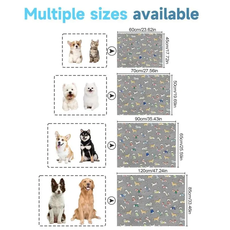 Cooling Pad For Dog Thicken Cooling Mat Waterproof Bed For Kennel Crate Indoor Outdoor Support Puppies Senior Dogs Cold Weather