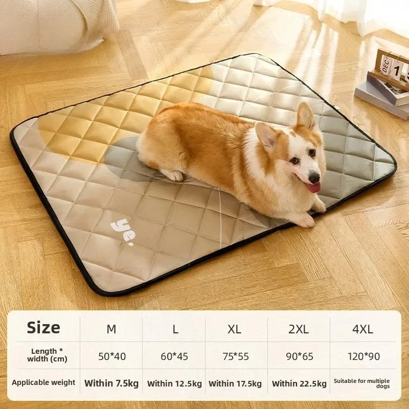 Washable Reusable Pet Mat Sleeping Mat with Anti-Slip Backing Micro Waterproof  Puppy Training Pad  for Indoor/Outdoor/Car Use
