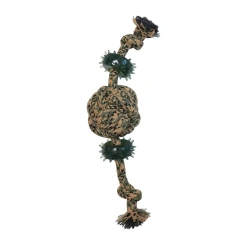 Large Dog Chew Toys Camouflage Cotton Rope Balls for Teeth Grinding Teddy Golden Bite Resistant Boredom Relieving Pet