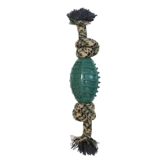 Large Dog Chew Toys Camouflage Cotton Rope Balls for Teeth Grinding Teddy Golden Bite Resistant Boredom Relieving Pet