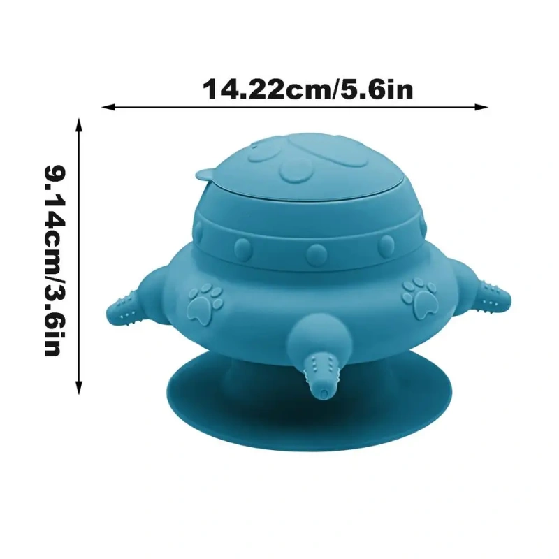 Puppy Milk Feeders For Multiple Puppies Nipple Silicone Puppy Milk Feeder 4-Feeder 240ml Puppy Feeder Milk Bowl Kitten Nursing