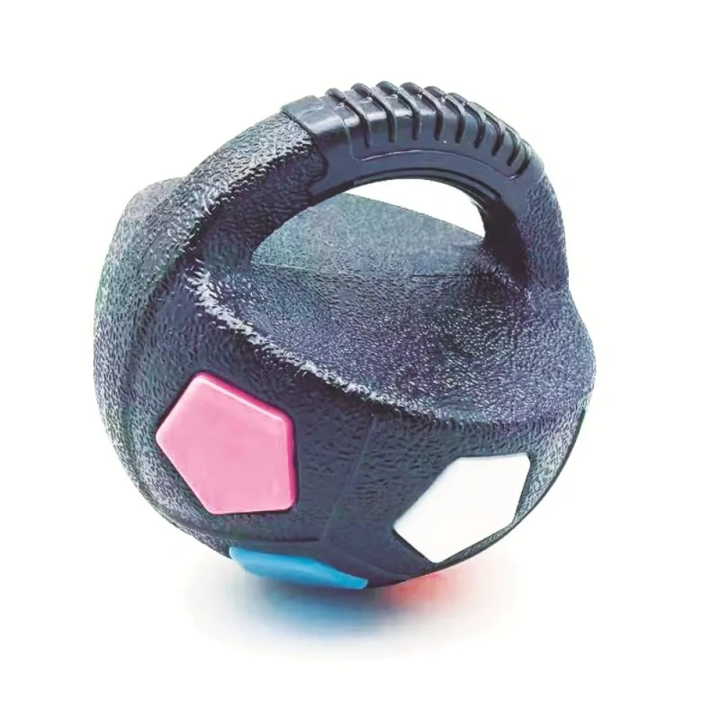 High Quality Animal Dog Toys Soccer Ball Durable Teeth Grinding & Training Interactive Squeaky Pet Football with Handle TPR
