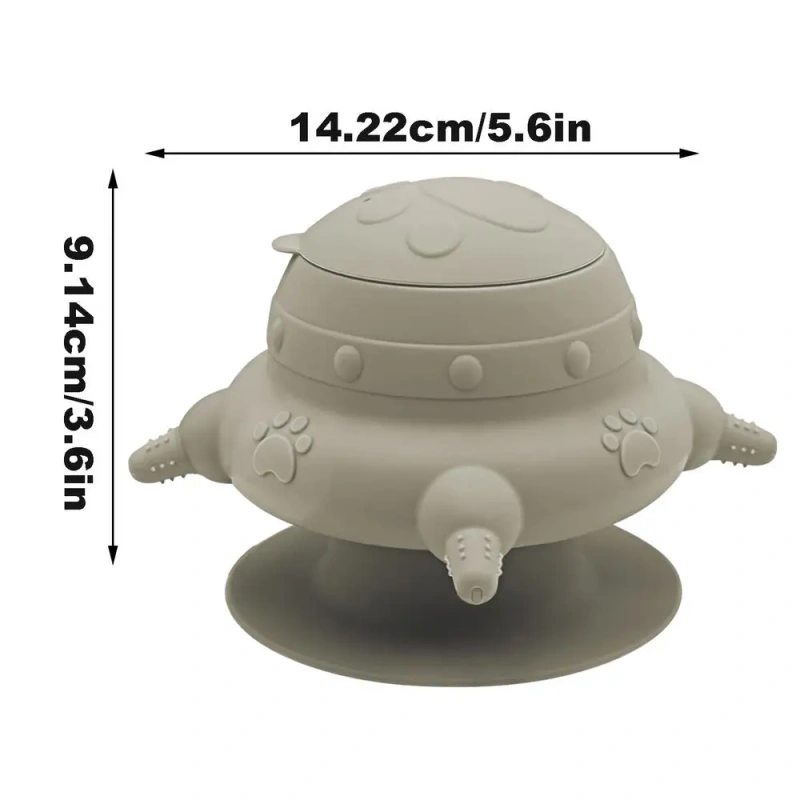 Puppy Milk Feeders For Multiple Puppies Nipple Silicone Puppy Milk Feeder 4-Feeder 240ml Puppy Feeder Milk Bowl Kitten Nursing