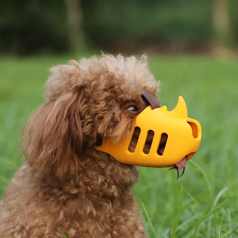Dog Mouth Cover Anti Biting Barking Messy Eating Small Medium Large Dog Silicone Muzzle Pet Stop Barker