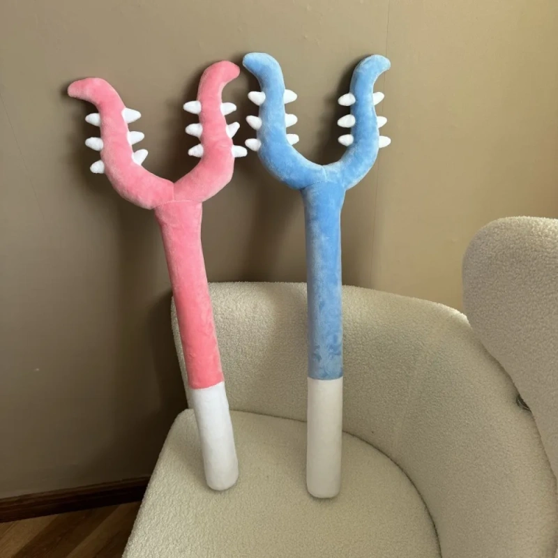 Anime Wand Toy Plush Cat Teaser Long Fork Shape Funny Cat Stick 70cm Dog Interactive Toys Kids