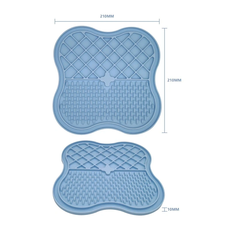 Wholesale Silicone Supplies Anxiety Relief Customized Slow Feeder Dog Cat Licking Mat Silicone Dog Lick Mats Pet Lick Pad