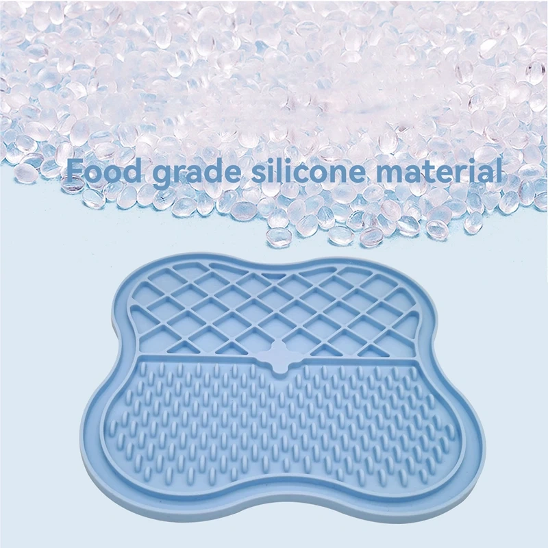 Wholesale Silicone Supplies Anxiety Relief Customized Slow Feeder Dog Cat Licking Mat Silicone Dog Lick Mats Pet Lick Pad