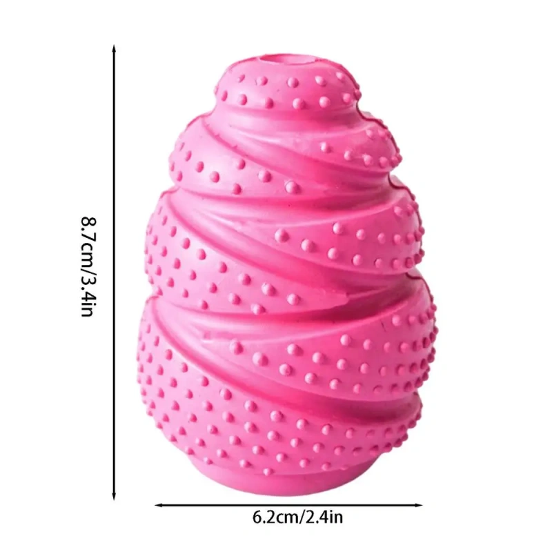 Dog Food Dispenser Toy Pet Dog Leaking Food Chew Toy Bright Color Chewing Toy for Dog Training Food Distribution Play