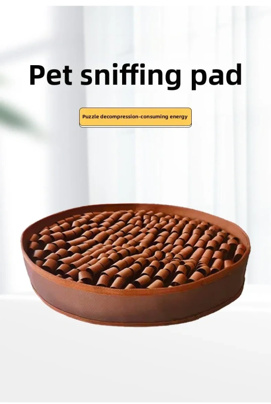 Pet Sniffing Pad, Dog Hidden Food Toy Physical Training Blanket Anti-choking Slow Food Pad Felt Sniffing Pad