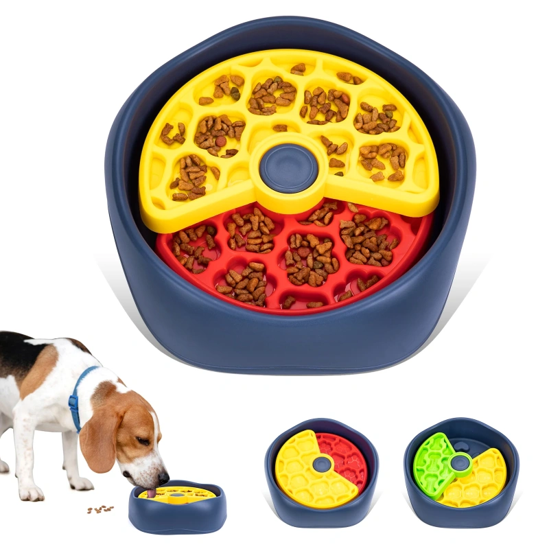 Dog Puzzle Slow Feeder 3-layer Slow Feeder Bowl Pet Slow Eating Interactive Anti-Choking for Large Medium Small Dogs Feeder Bowl