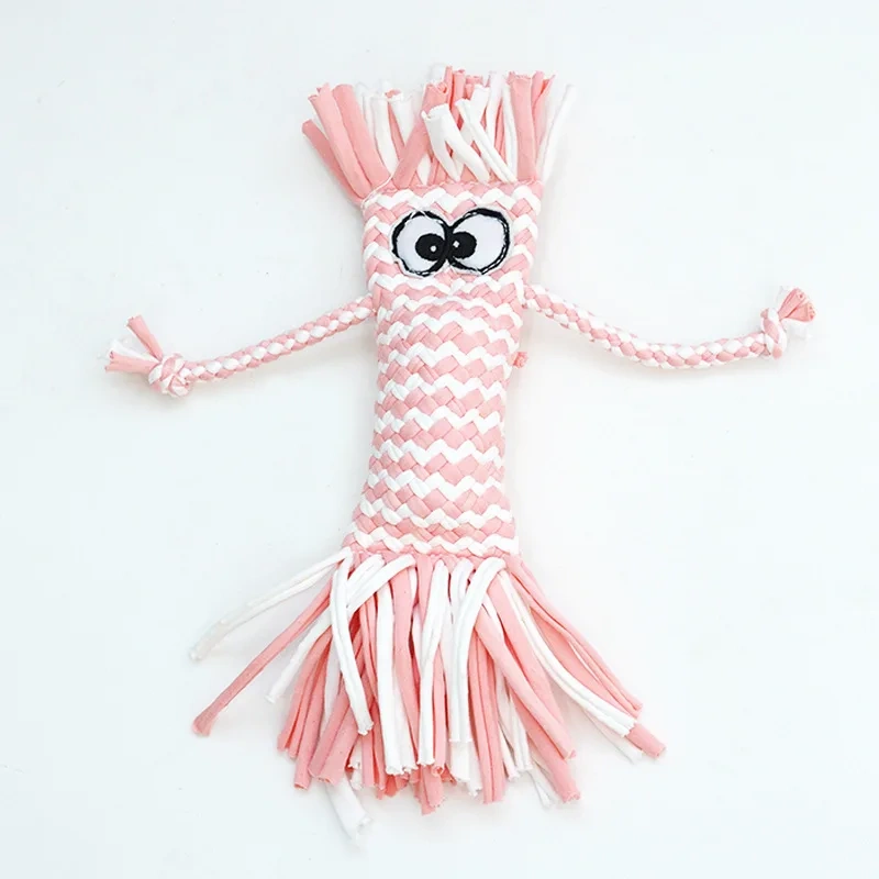 Dog toy Cotton String Knot Vocalization Bite-Resistant Molar Teddy Small and Medium-Sized Dogs Pet