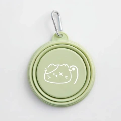 Dog Pet Folding Silicone Bowl 350ml/650ml Outdoor Travel Foldable Portable Cat Food Water Container Feeding Tray Bowls