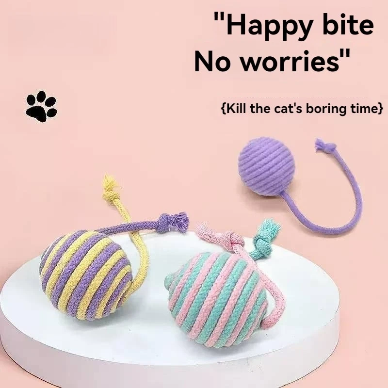 New Cat Toys Ball Interactive Toys for Pets That Can Make Sounds Cat Self Hi Toy Ball Teeth Grinding Products Cat Accessories