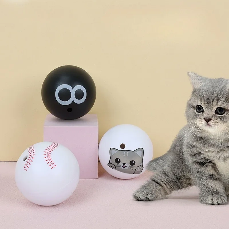 Pet Squeak Ball Toys Cat Indoor Interactive Play Supplies Kitten Chewy Resistant Teeth Grinding Puppy Throwing Training Products