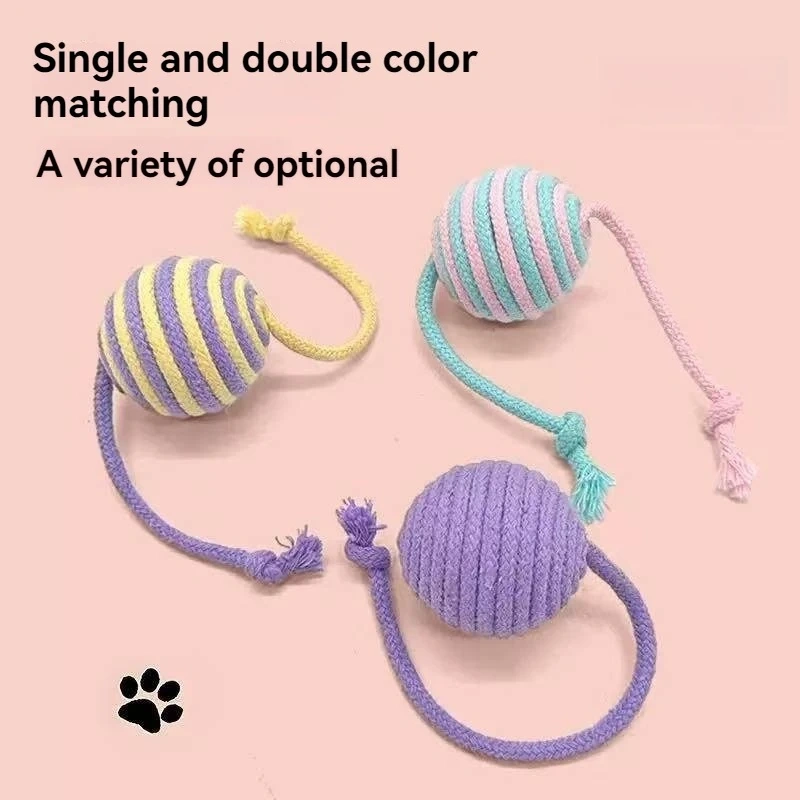 New Cat Toys Ball Interactive Toys for Pets That Can Make Sounds Cat Self Hi Toy Ball Teeth Grinding Products Cat Accessories