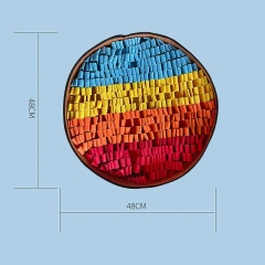 Rainbow Interactive Dog Puzzle Toy Eco-friendly Sniffing Felt Pet Mat for Exercise Training Slow Food Play Mat