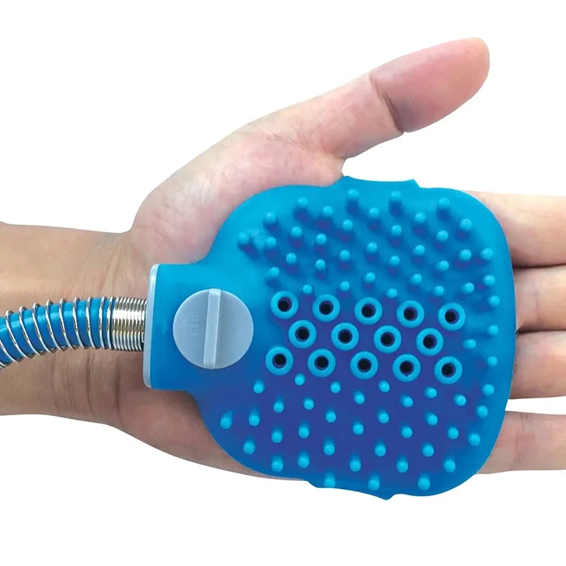 Pet Dog Bath Head Puppy Grooming Washing Sprayer Extra Long Tube Massage Shower Tool Large Dog Cleaning Brush Pet Supplies