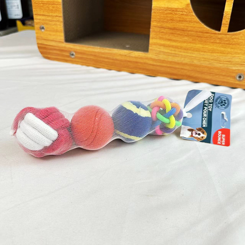 Pet dog cotton rope ball combination pack