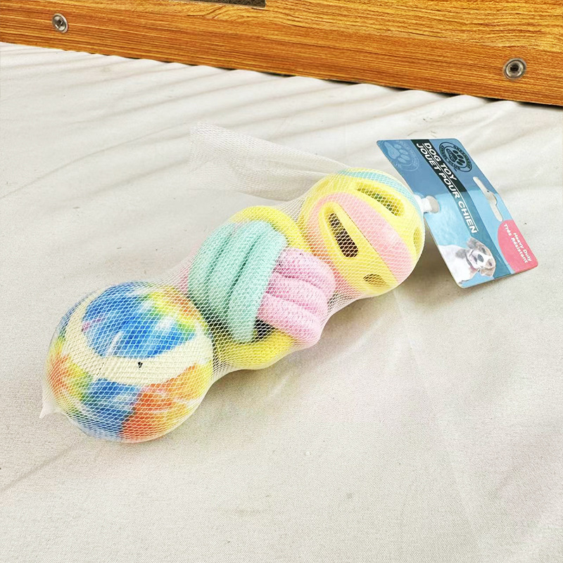 Pet dog cotton rope ball combination pack